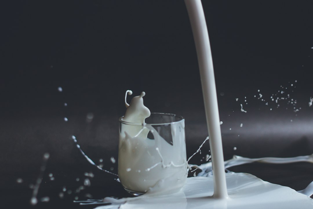 牛乳の参考写真。牛乳検定の合格証拠ではありません