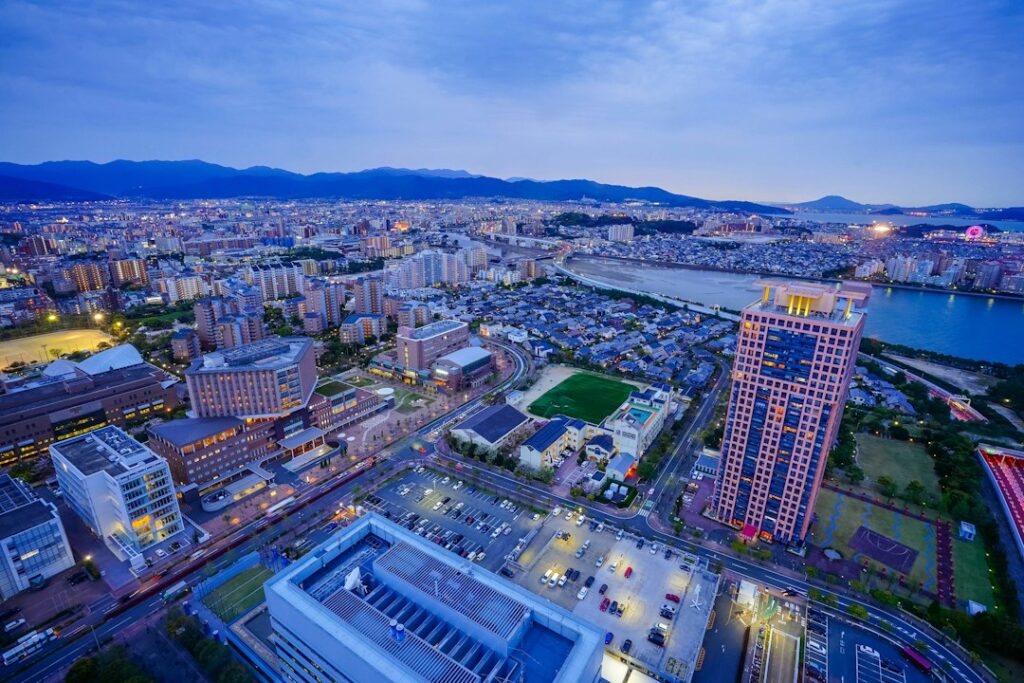 福岡市の風景を示す参考写真。福岡検定プレ検定入門編の合格結果画像ではありません